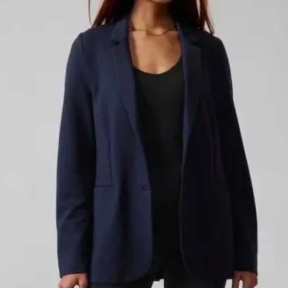 Athleta Venice Blazer - Navy Heather
